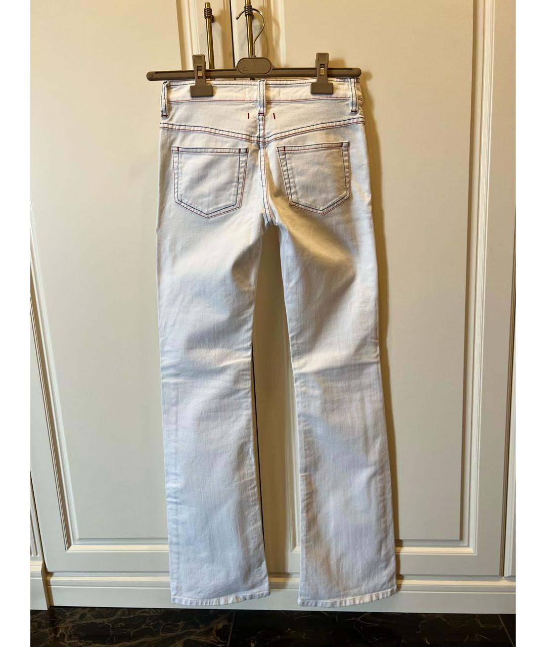ISABEL MARANT ETOILE Белые хлопковые джинсы клеш, фото 3