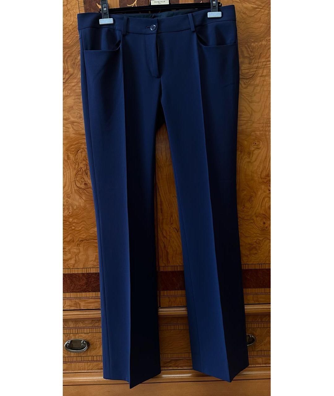 MOSCHINO Темно-синие брюки узкие, фото 9