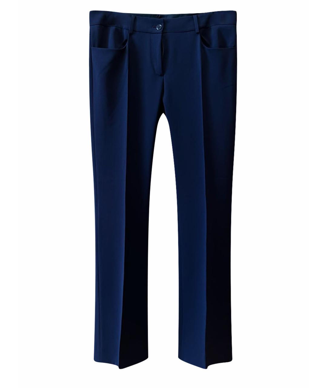 MOSCHINO Темно-синие брюки узкие, фото 1