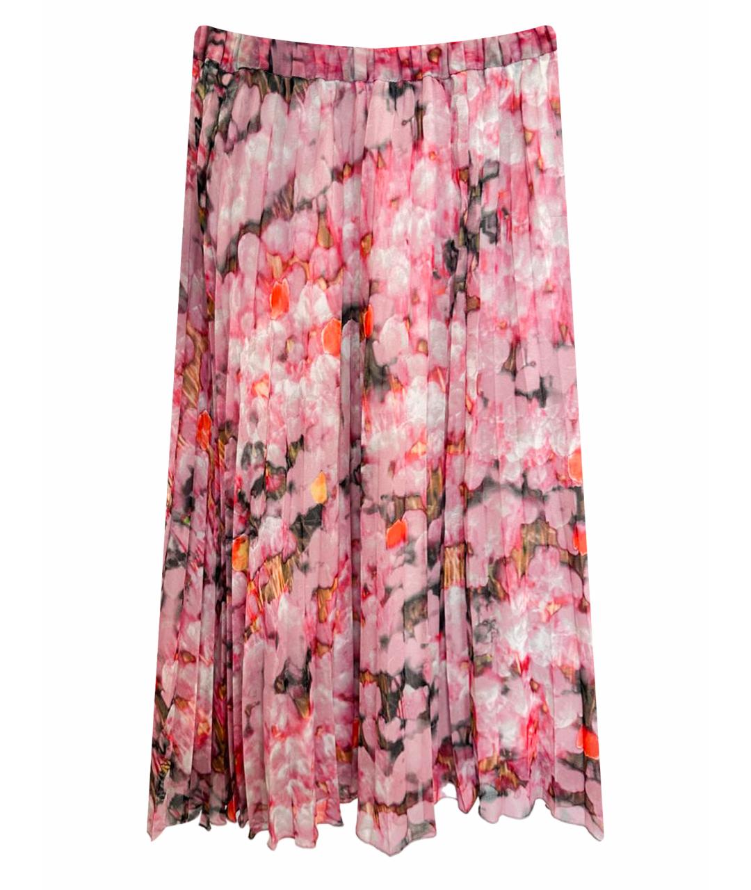 LUISA CERANO Розовая полиэстеровая юбка миди, фото 1