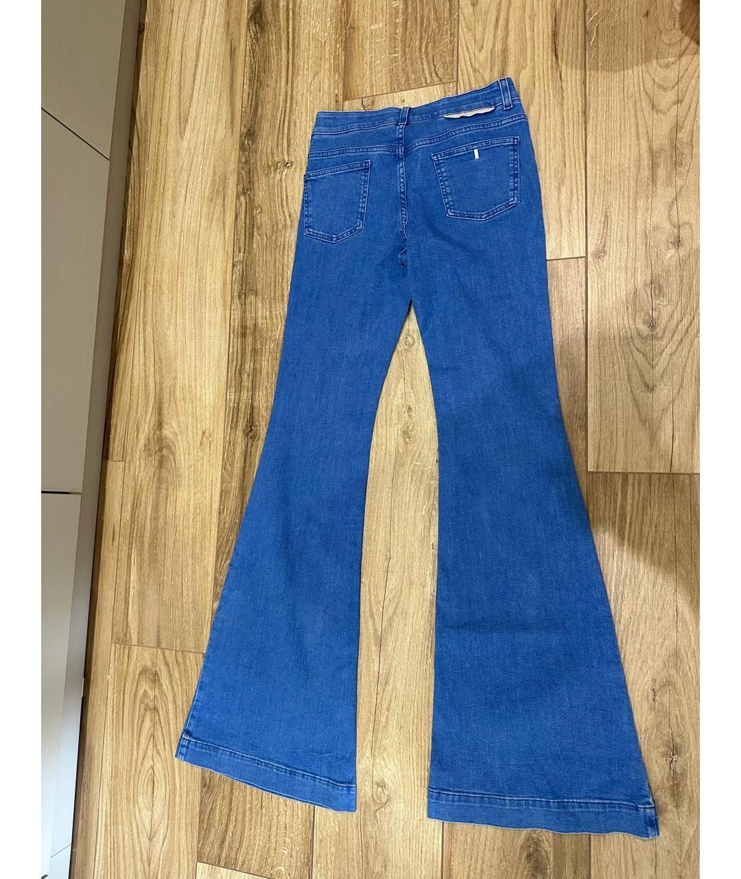 STELLA MCCARTNEY Синие хлопковые джинсы клеш, фото 5