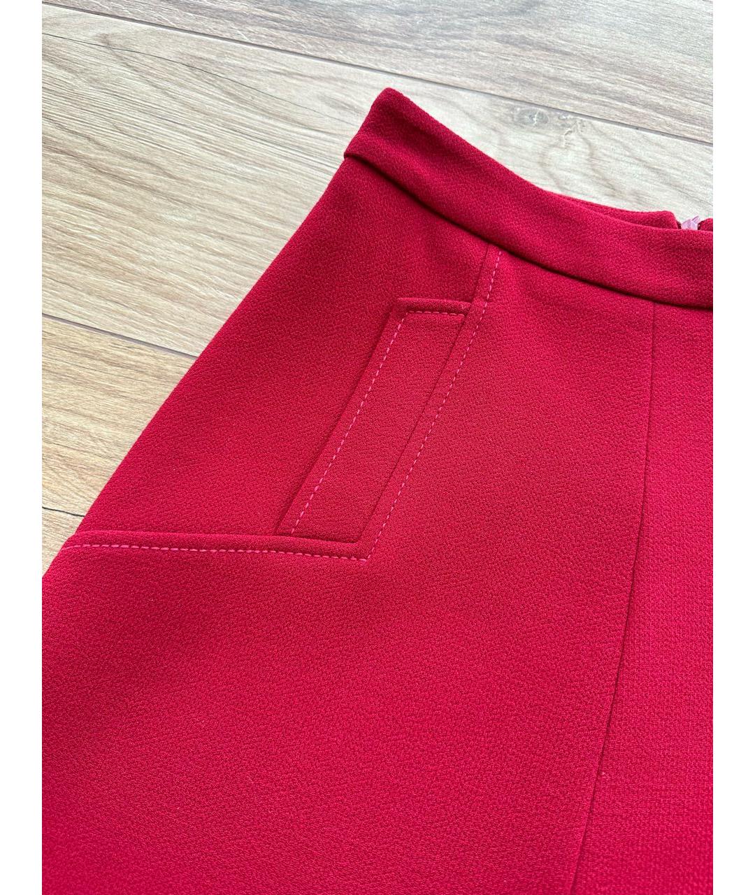 P.A.R.O.S.H. Красная шерстяная юбка миди, фото 4