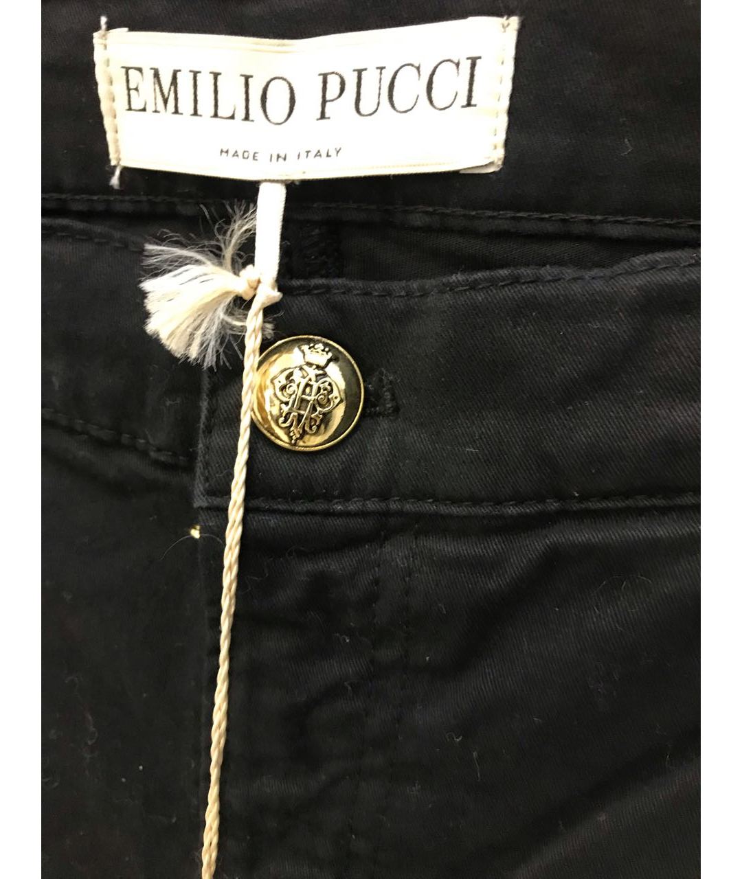 EMILIO PUCCI Черные хлопковые джинсы слим, фото 3