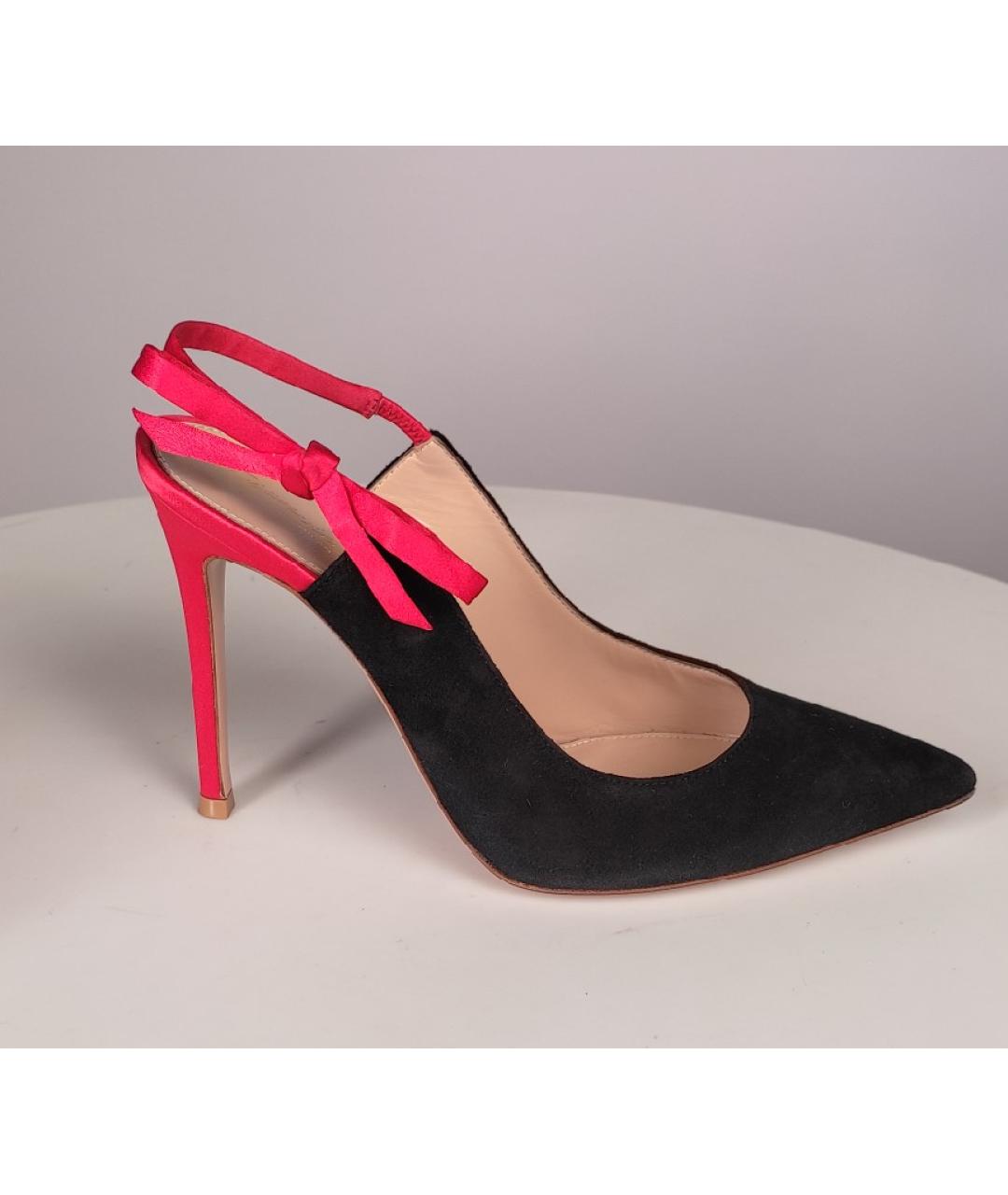 GIANVITO ROSSI Черные замшевые туфли, фото 8