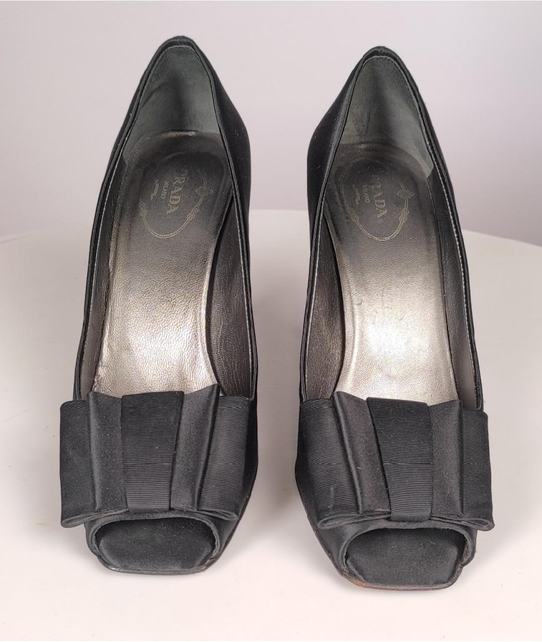PRADA Черные текстильные туфли, фото 2