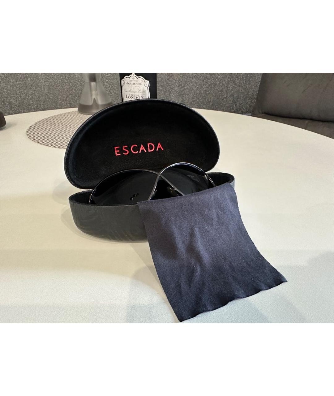 ESCADA Черные металлические солнцезащитные очки, фото 5