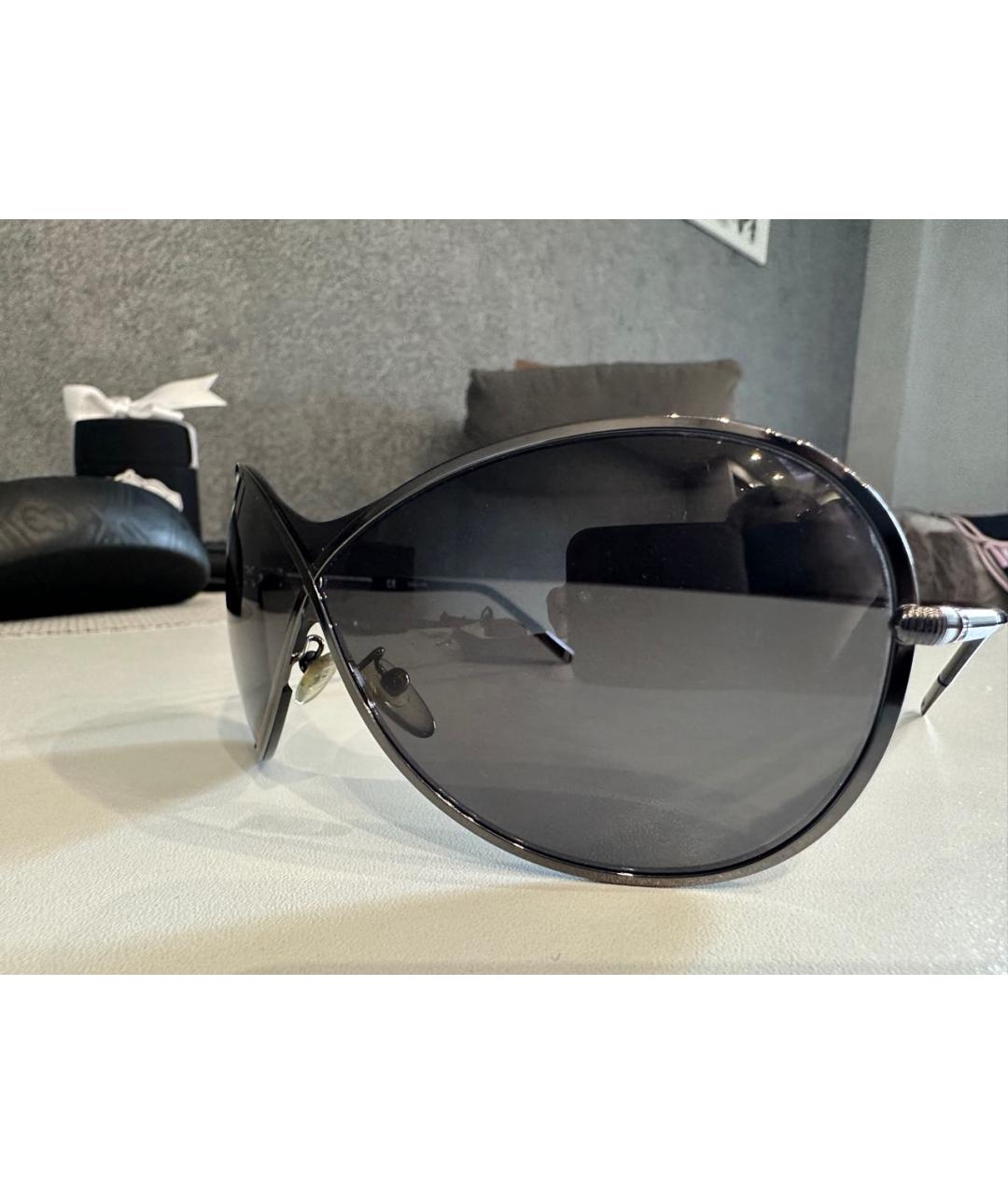 ESCADA Черные металлические солнцезащитные очки, фото 3