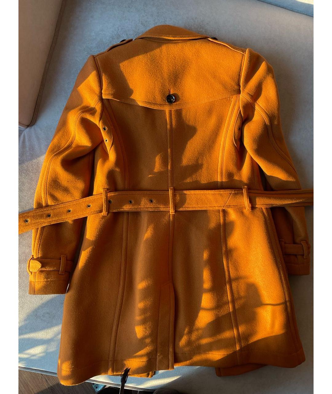 BURBERRY BRIT Оранжевое пальто, фото 3