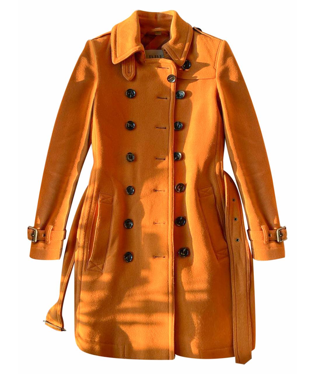 BURBERRY BRIT Оранжевое пальто, фото 1