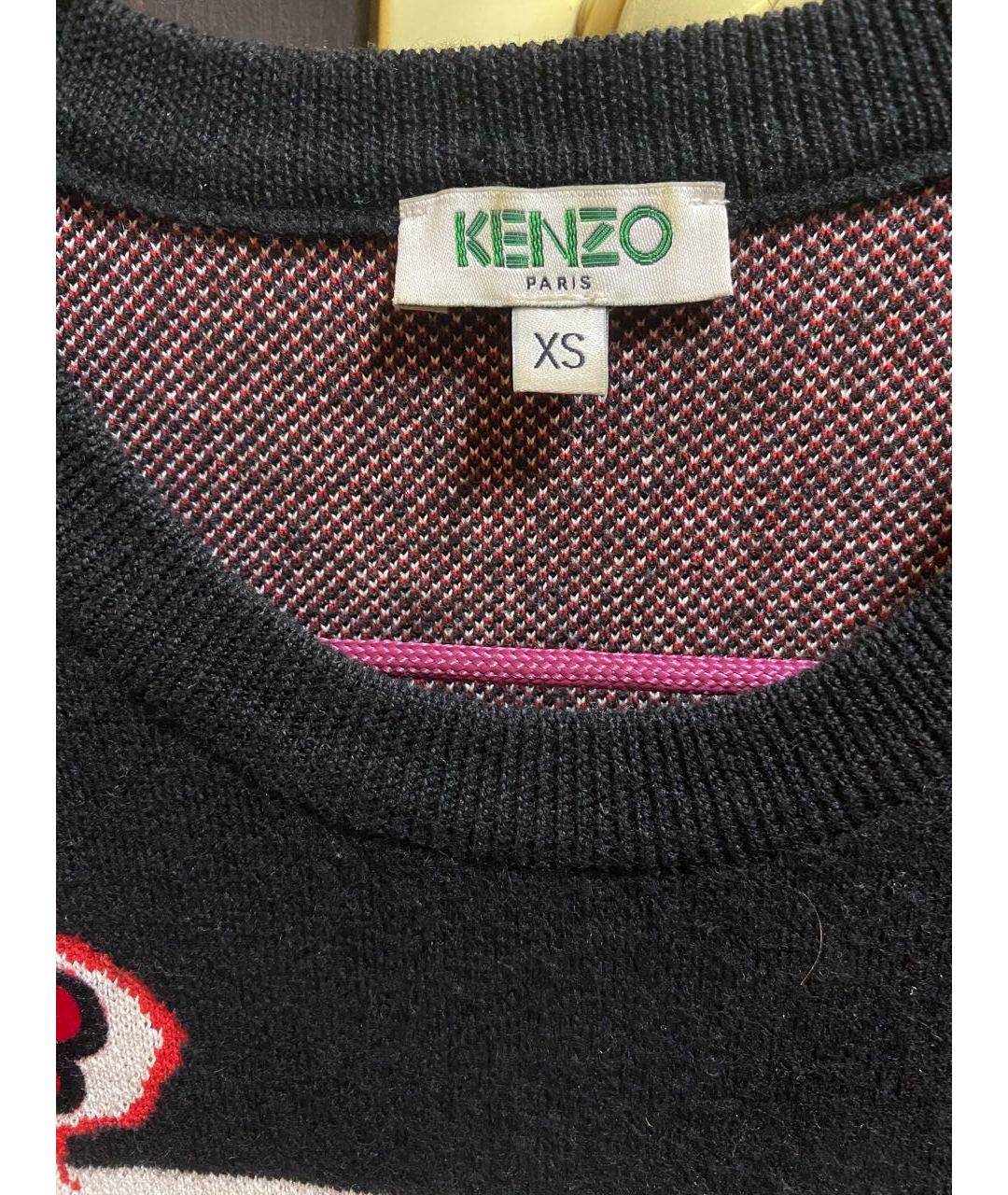 KENZO Черный шерстяной джемпер / свитер, фото 3