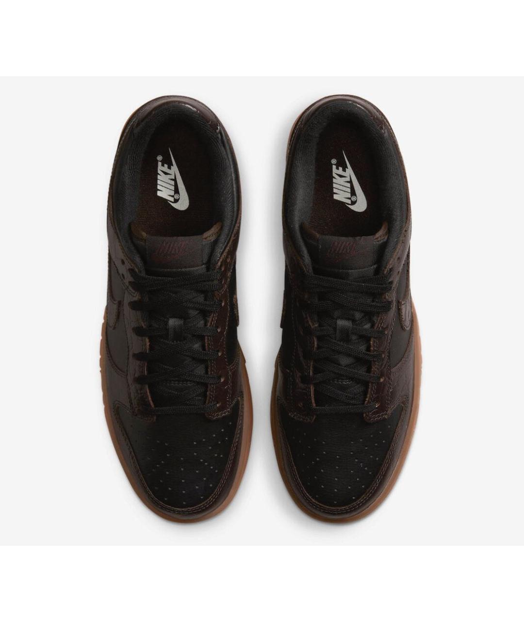 NIKE Коричневые кожаные кроссовки, фото 3