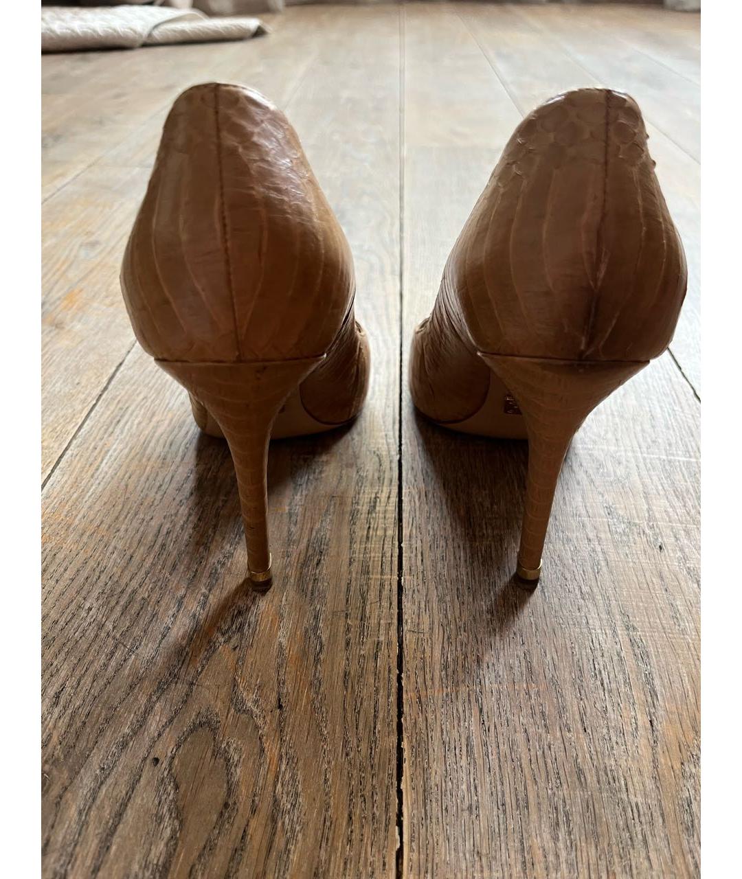 MICHAEL KORS COLLECTION Бежевые туфли из экзотической кожи, фото 4