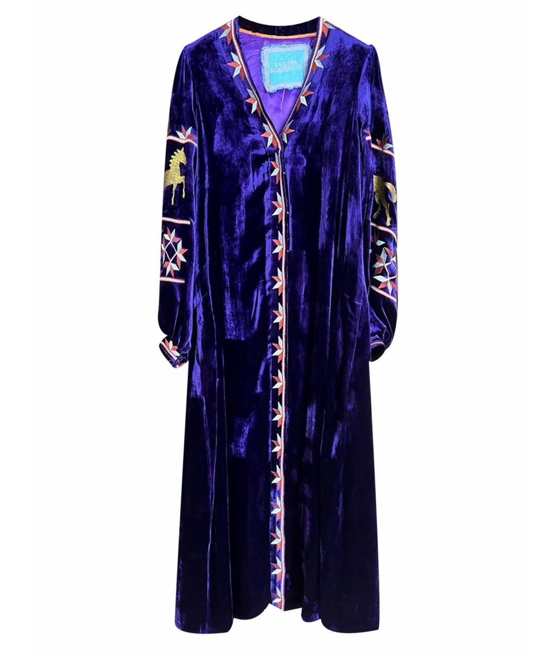 YULIYA MAGDYCH Фиолетовое бархатное вечернее платье, фото 1