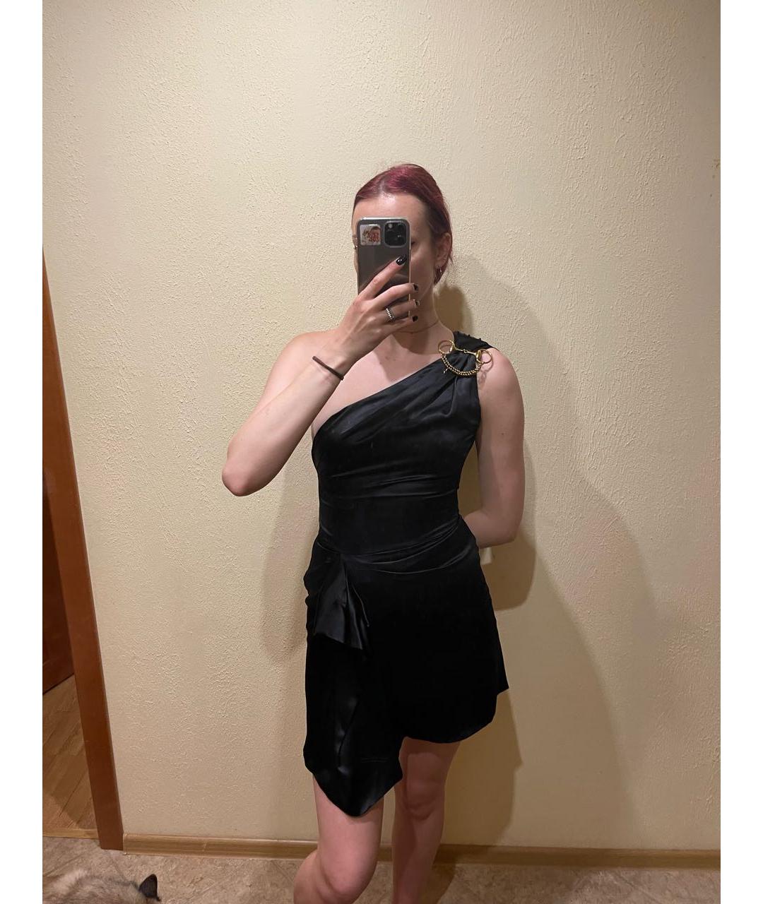 GUCCI Черное шелковое вечернее платье, фото 6