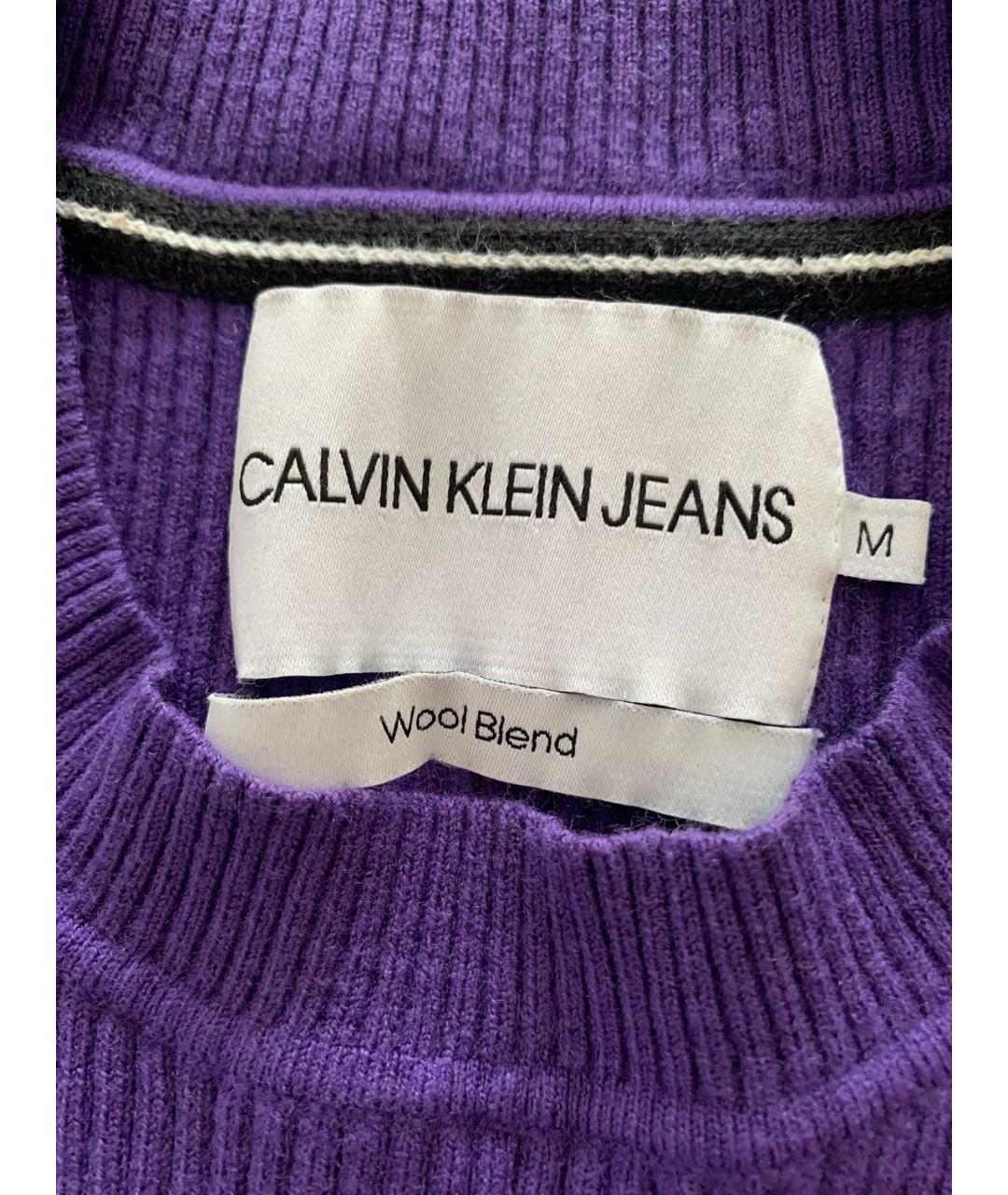 CALVIN KLEIN JEANS Фиолетовый полиамидовый джемпер / свитер, фото 3