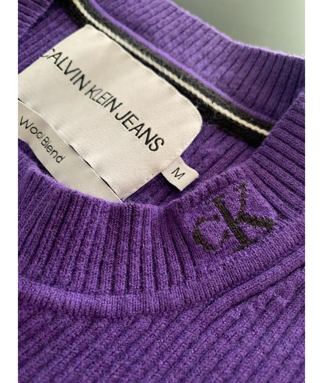 CALVIN KLEIN JEANS Фиолетовый полиамидовый джемпер / свитер, фото 4