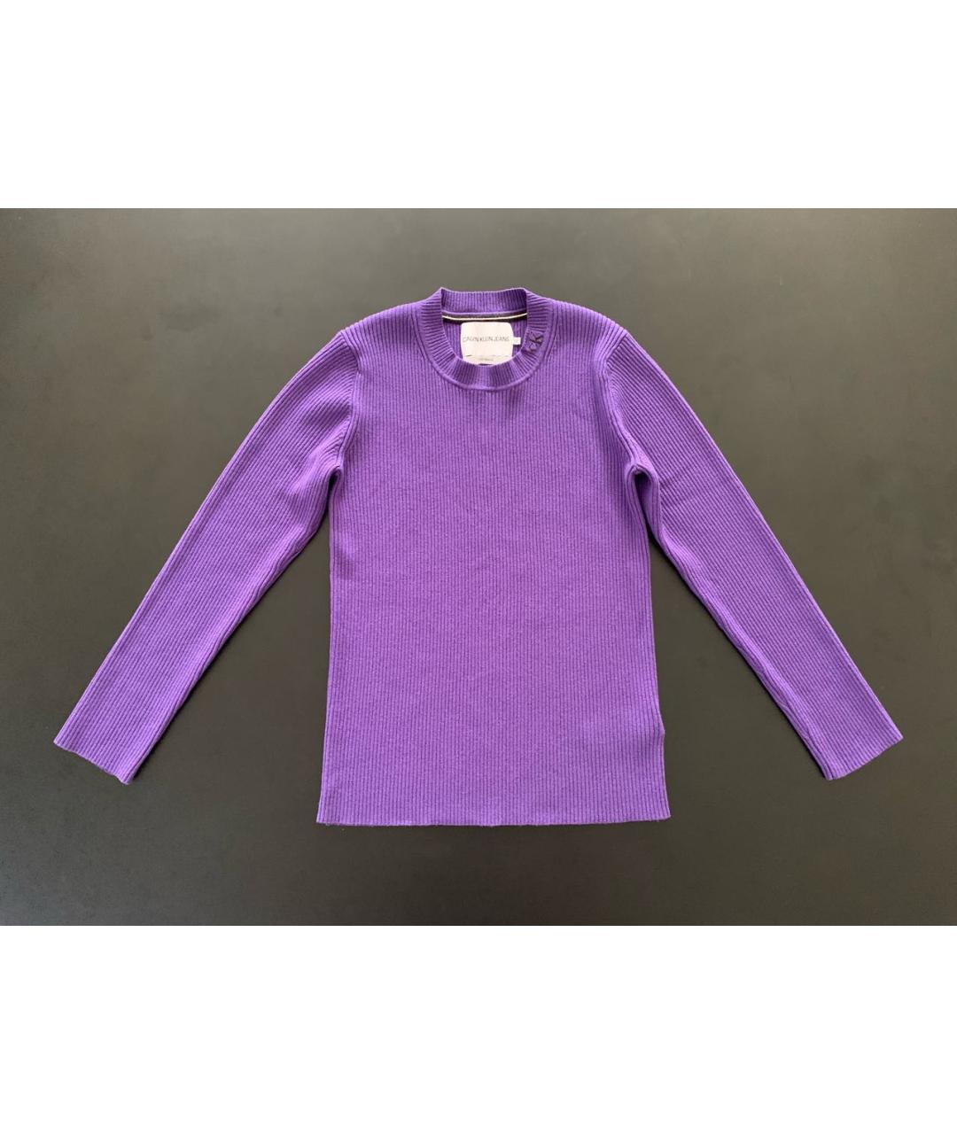 CALVIN KLEIN JEANS Фиолетовый полиамидовый джемпер / свитер, фото 8