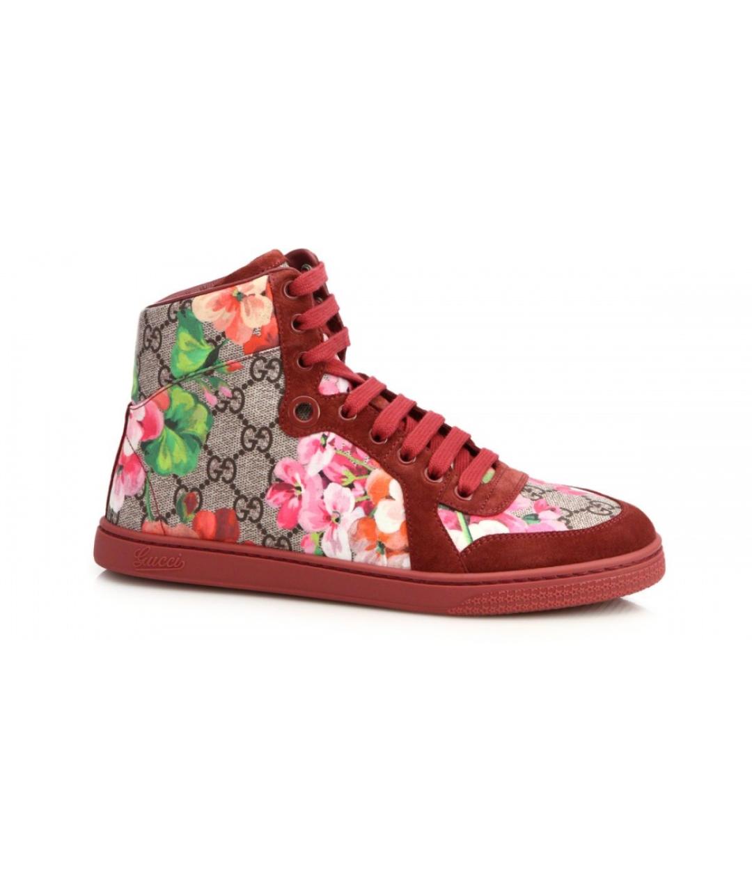 Gucci floral high store top sneakers