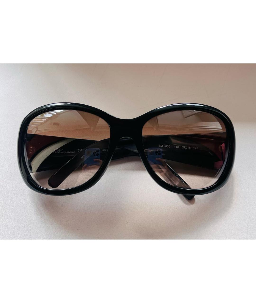 BLUMARINE Черные пластиковые солнцезащитные очки, фото 5