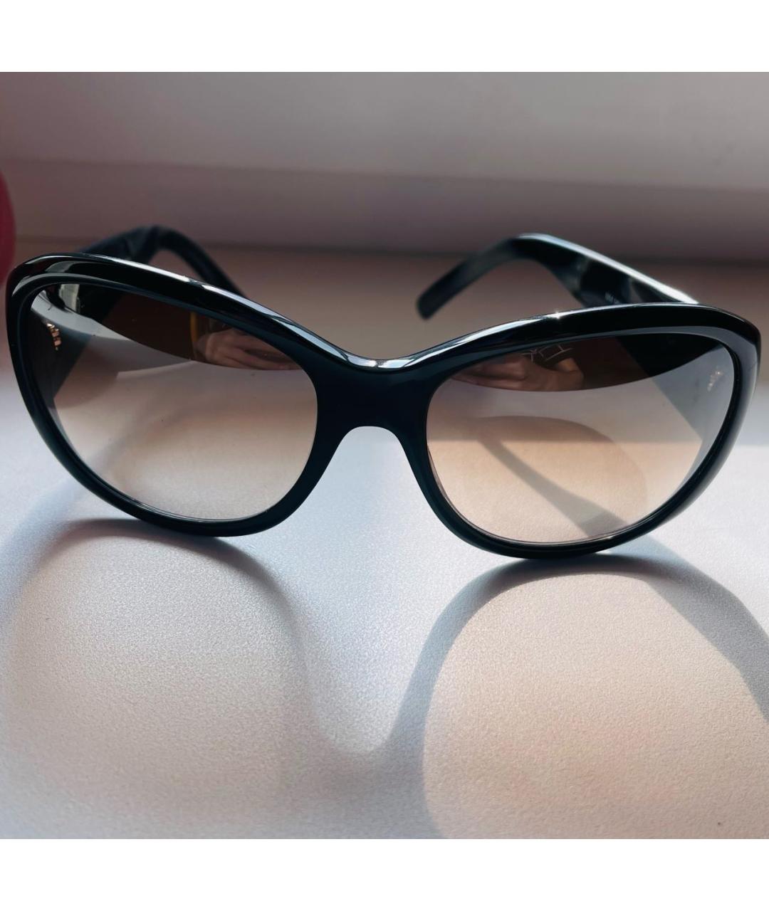 BLUMARINE Черные пластиковые солнцезащитные очки, фото 6