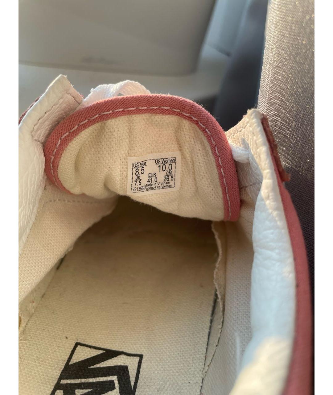 VANS Розовые текстильные кеды, фото 5