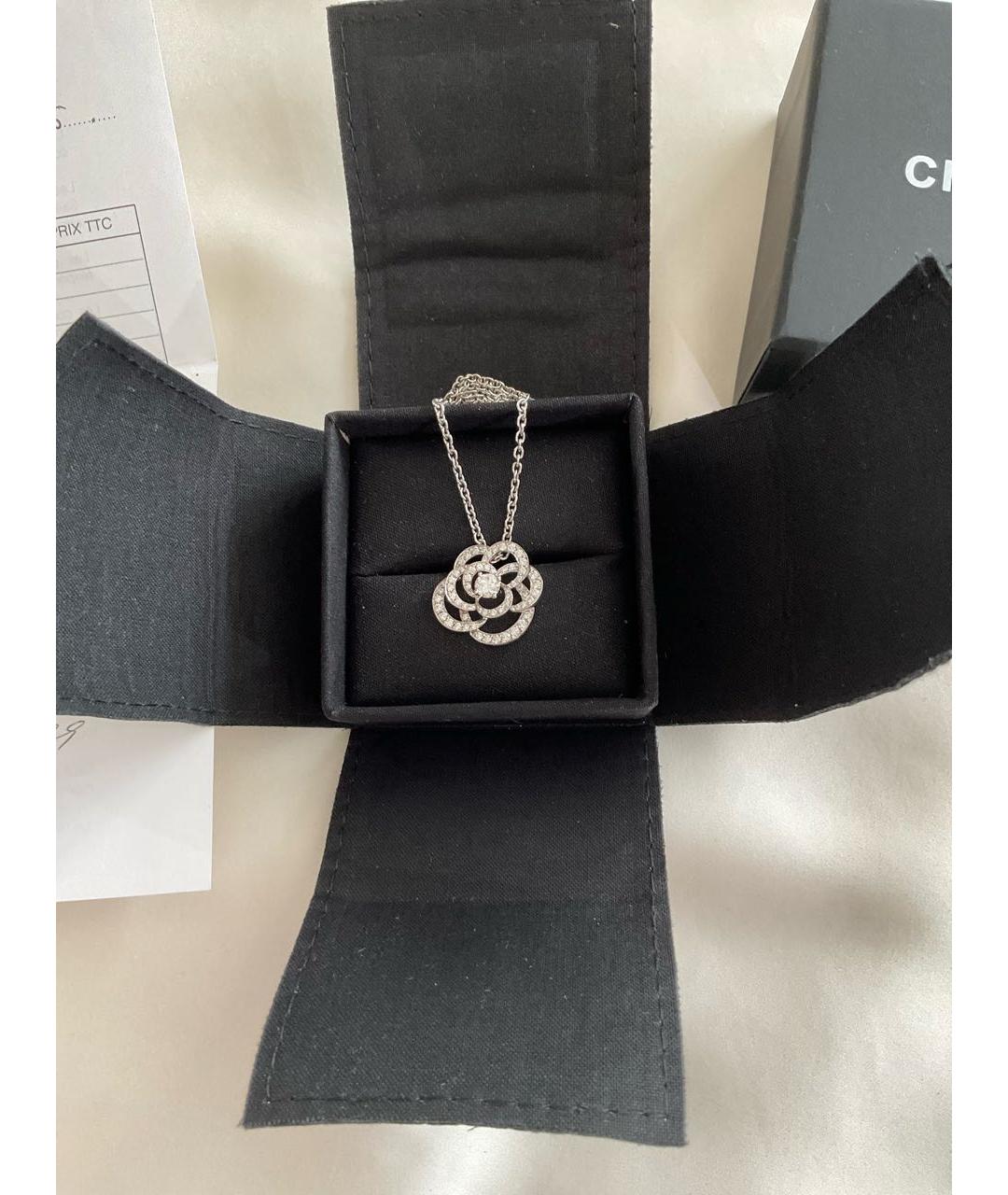 CHANEL Серебрянный кулон из белого золота, фото 5