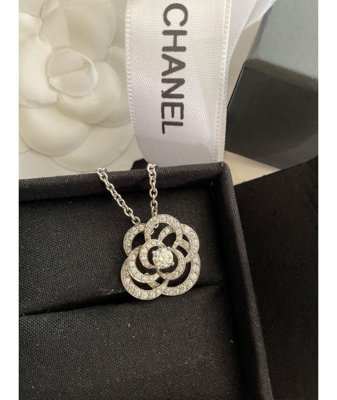 CHANEL Серебрянный кулон из белого золота, фото 8