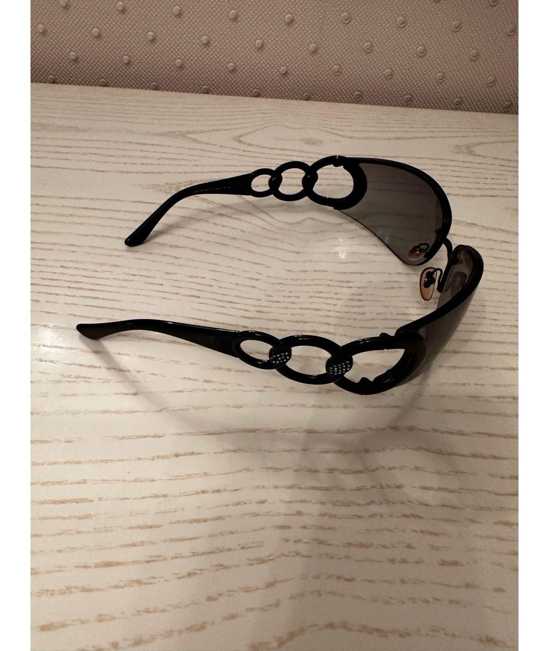 FERRAGAMO Черные пластиковые солнцезащитные очки, фото 2