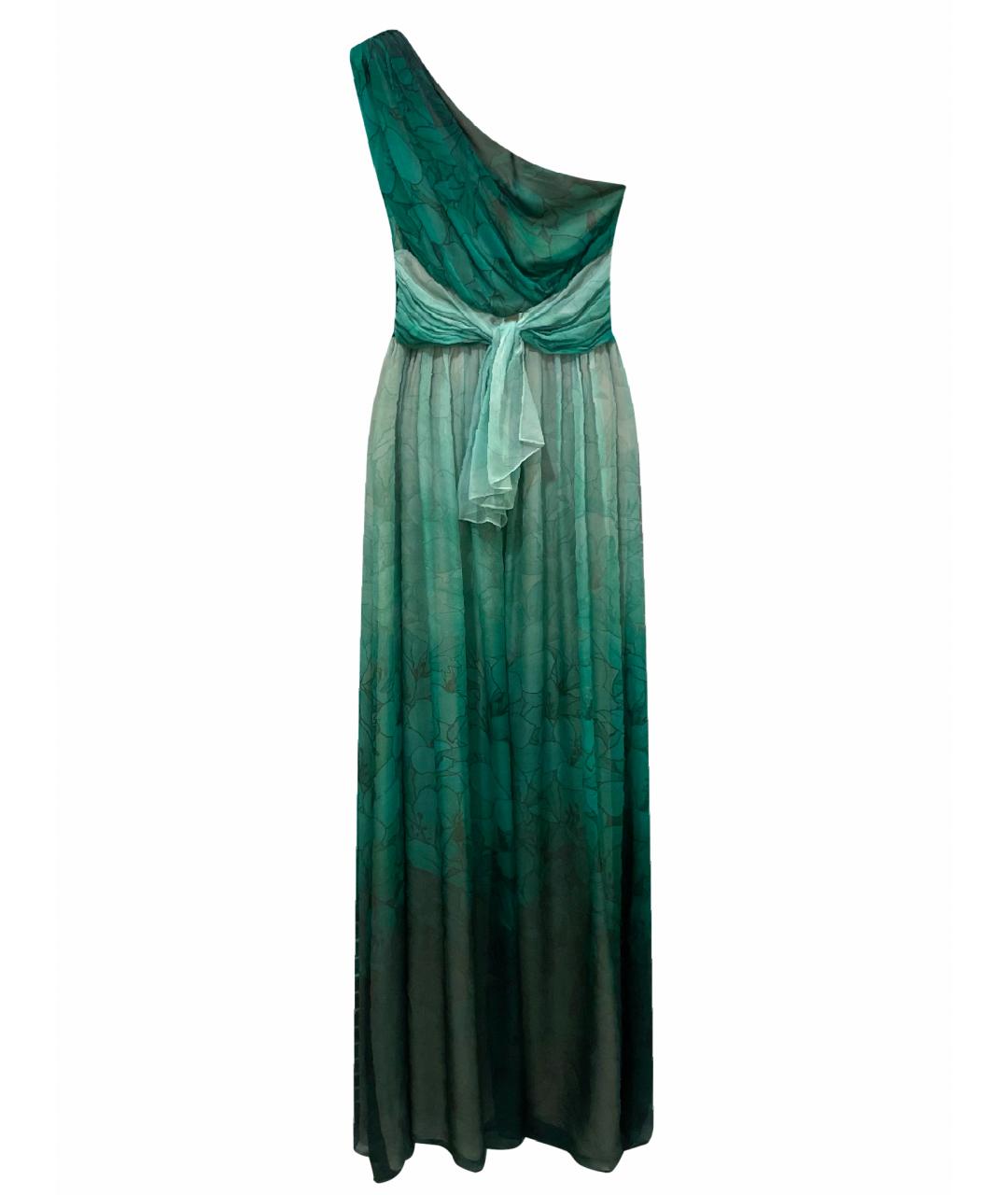 GIAMBATTISTA VALLI Зеленые шелковое вечернее платье, фото 1