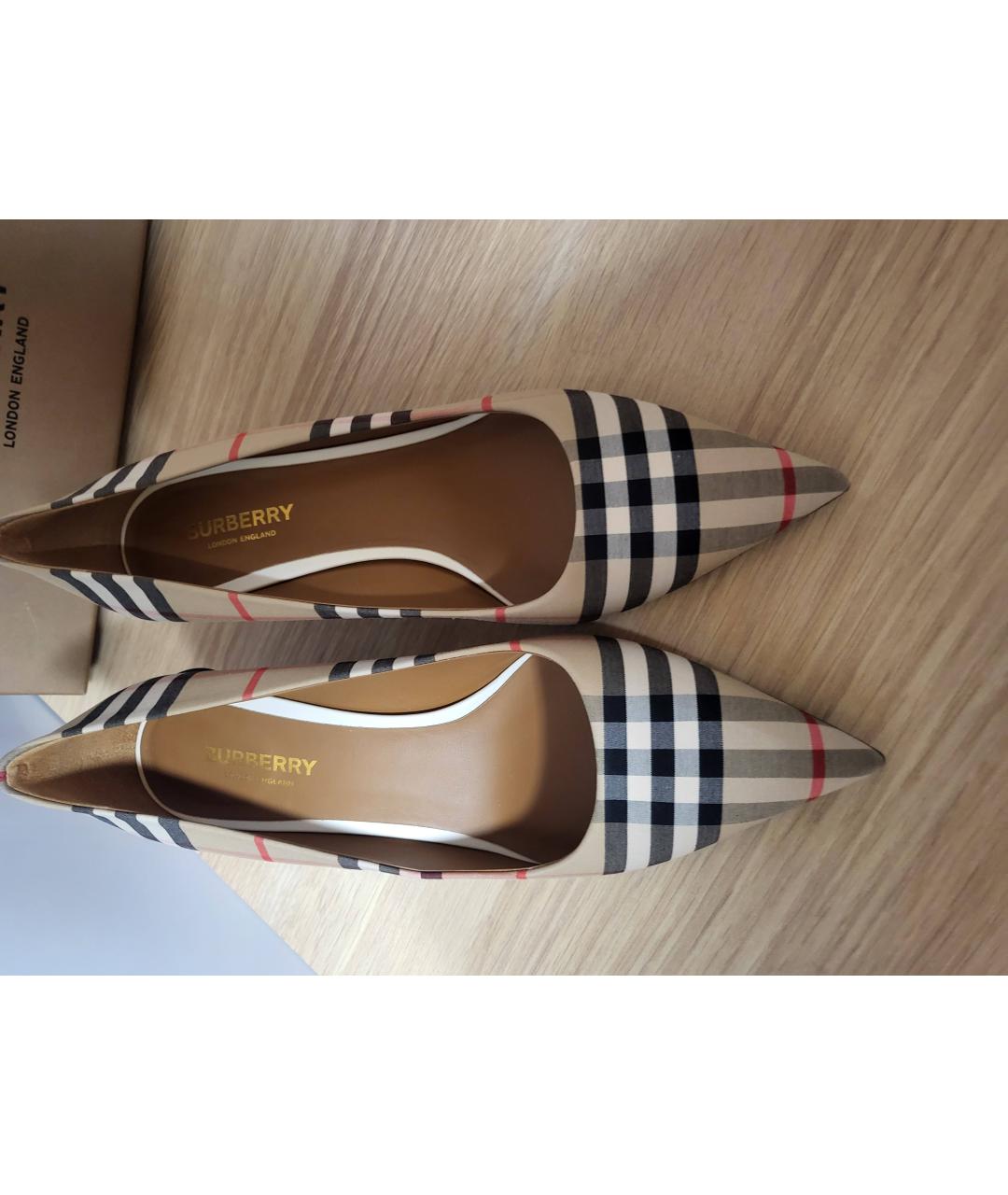 BURBERRY Коричневые туфли, фото 6