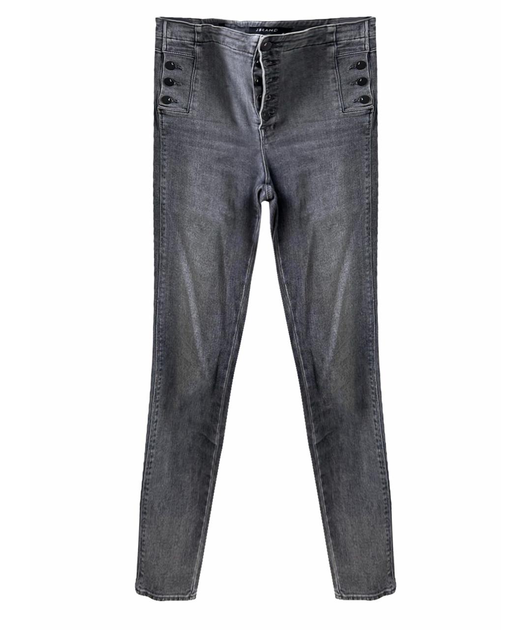 JBRAND Серые хлопко-эластановые джинсы слим, фото 1
