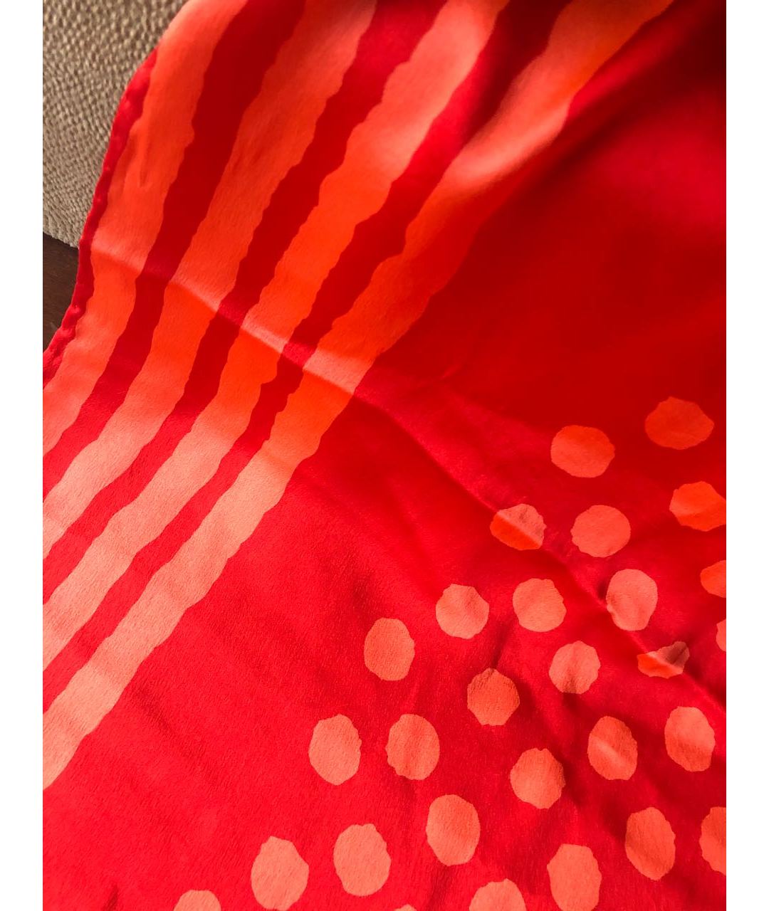 ESCADA Красный шелковый шарф, фото 3