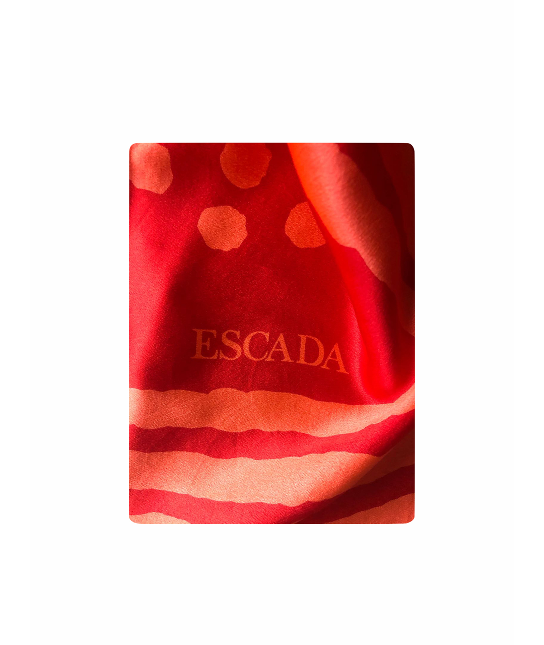 ESCADA Красный шелковый шарф, фото 1