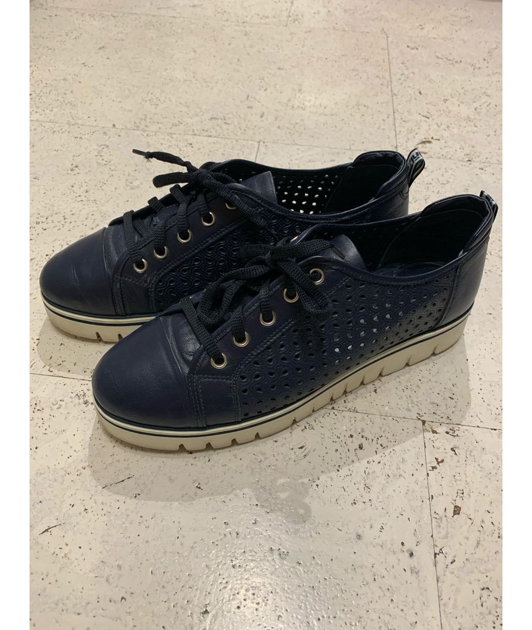 BALDININI Темно-синие кожаные ботинки, фото 2