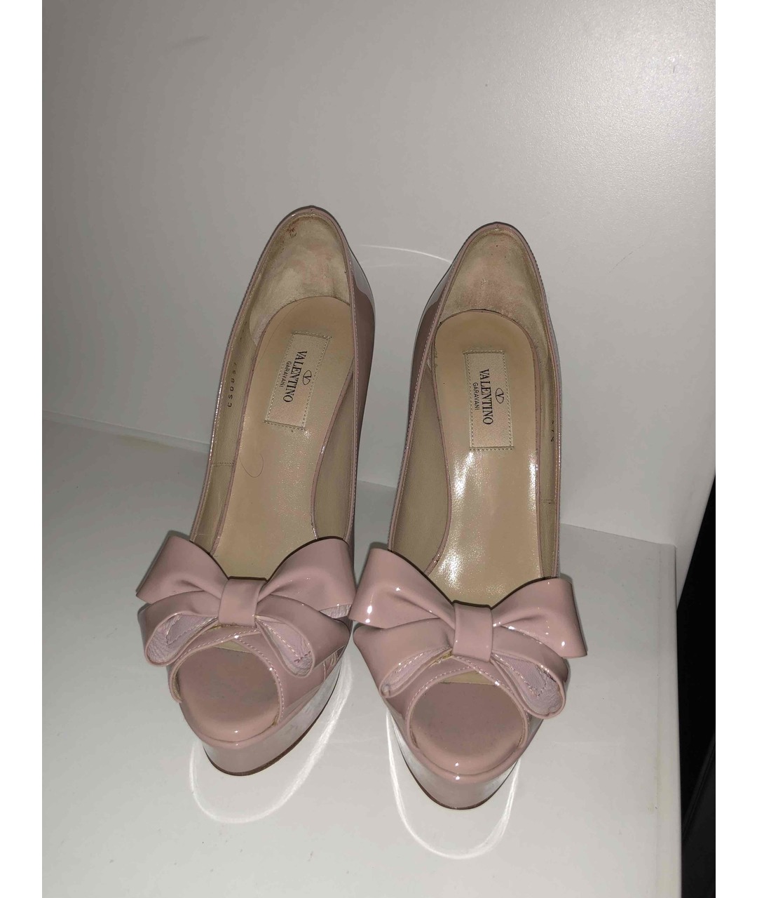 VALENTINO Розовые туфли из лакированной кожи, фото 2