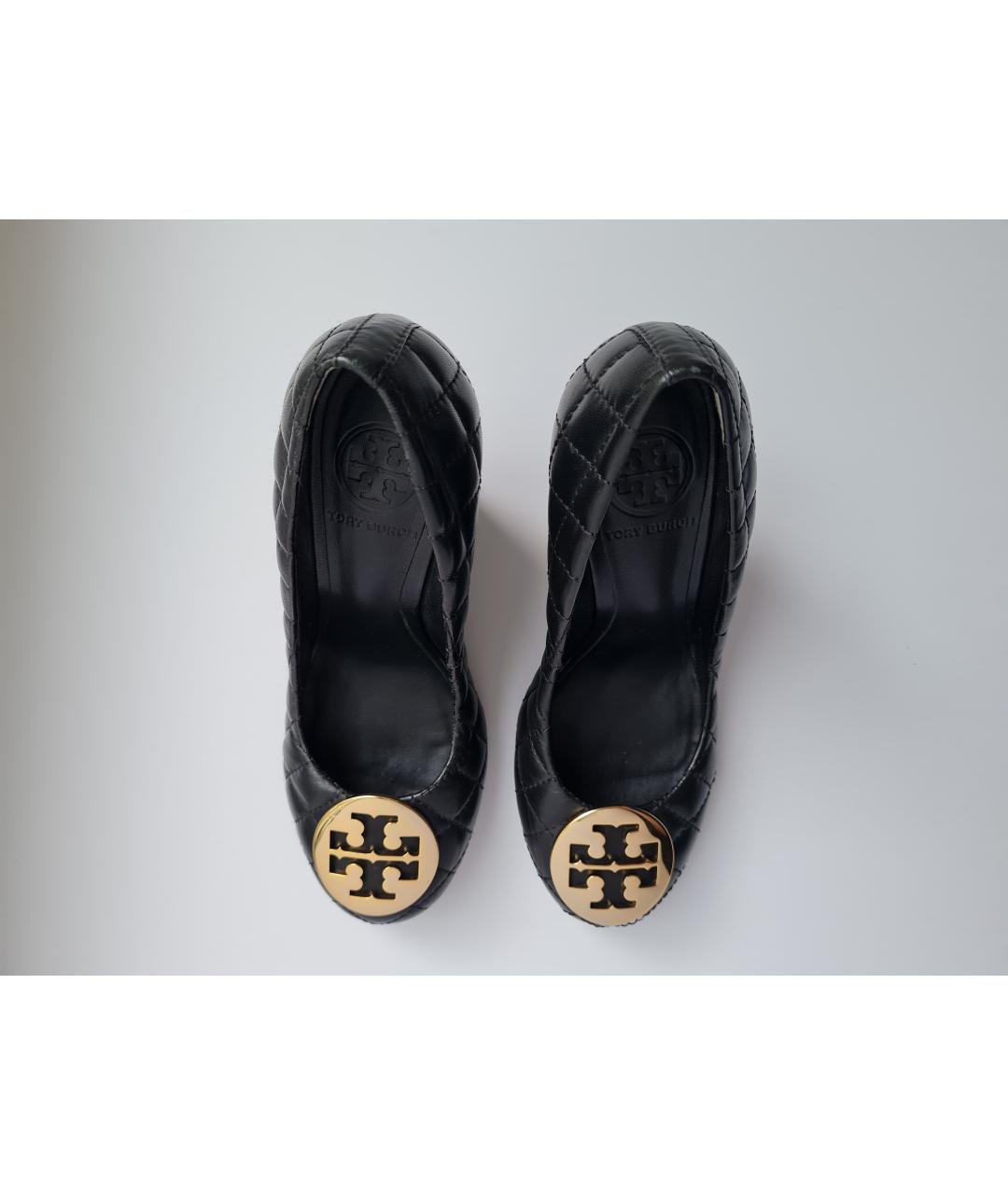 TORY BURCH Черные кожаные туфли, фото 3