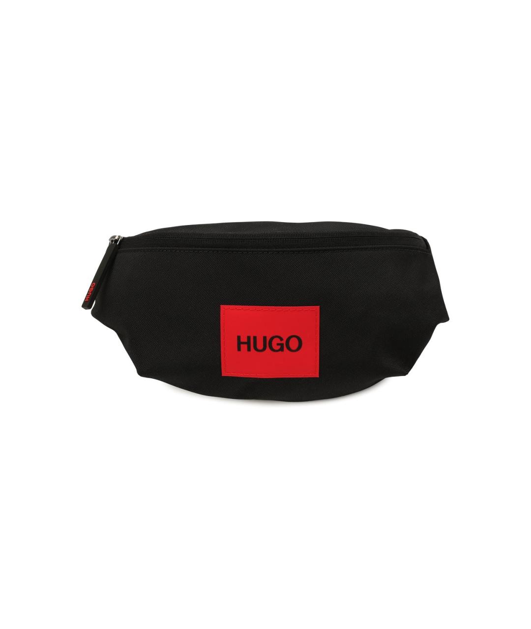 HUGO BOSS Черная поясная сумка, фото 1