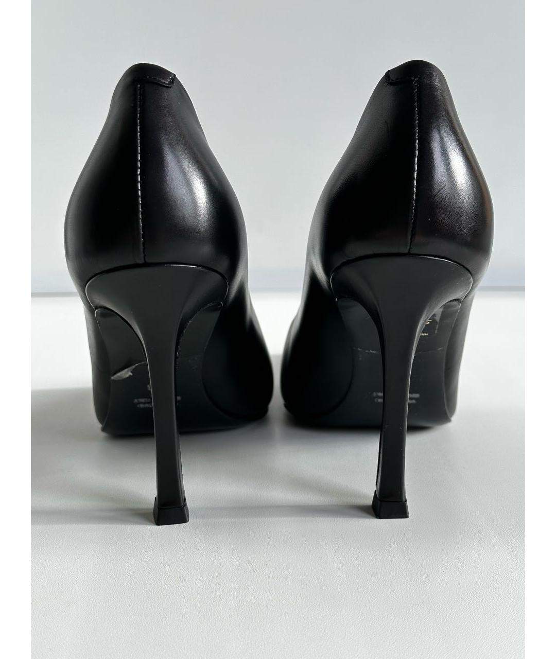 ERIKA CAVALLINI Черные кожаные туфли, фото 4