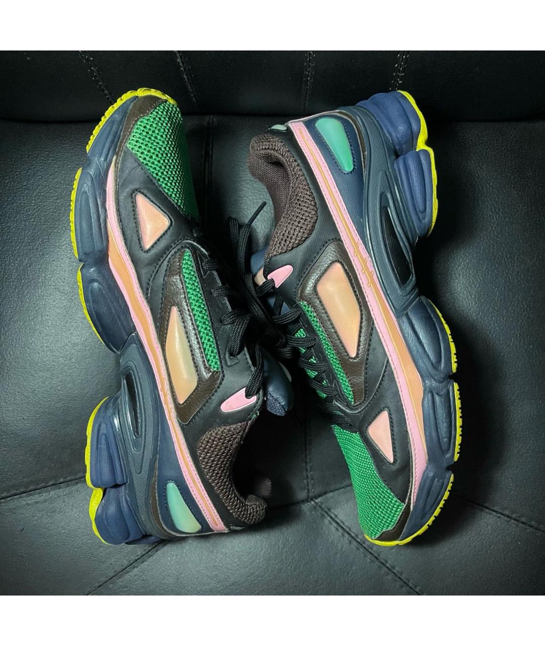 ADIDAS X RAF SIMONS Белые текстильные низкие кроссовки / кеды, фото 5
