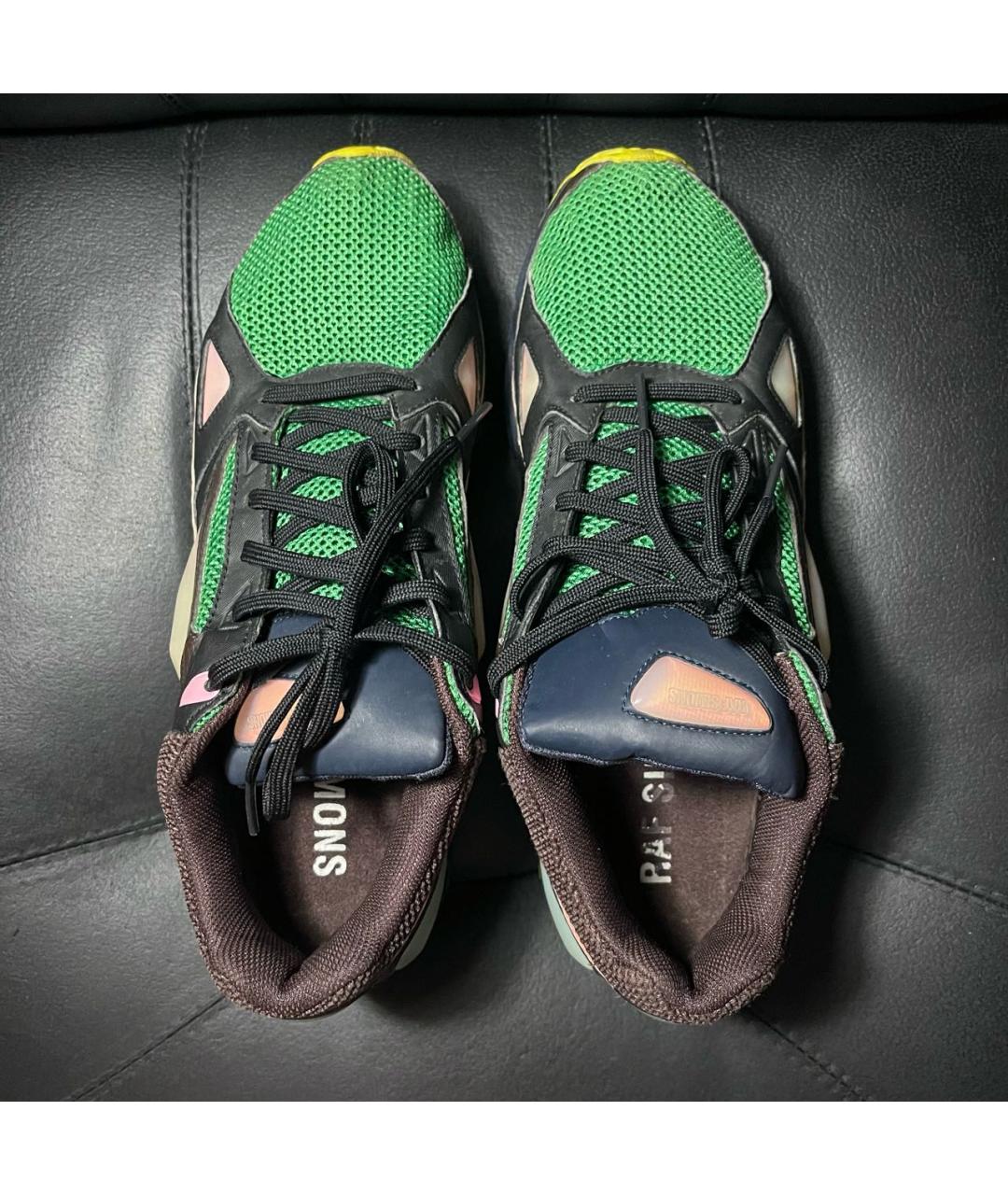 ADIDAS X RAF SIMONS Белые текстильные низкие кроссовки / кеды, фото 6