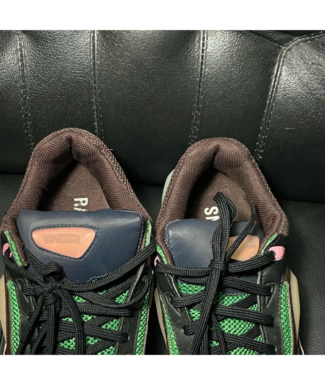 ADIDAS X RAF SIMONS Белые текстильные низкие кроссовки / кеды, фото 8