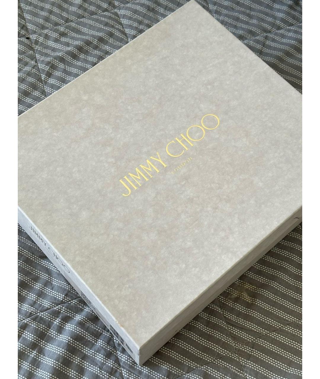 JIMMY CHOO Черные текстильные босоножки, фото 8