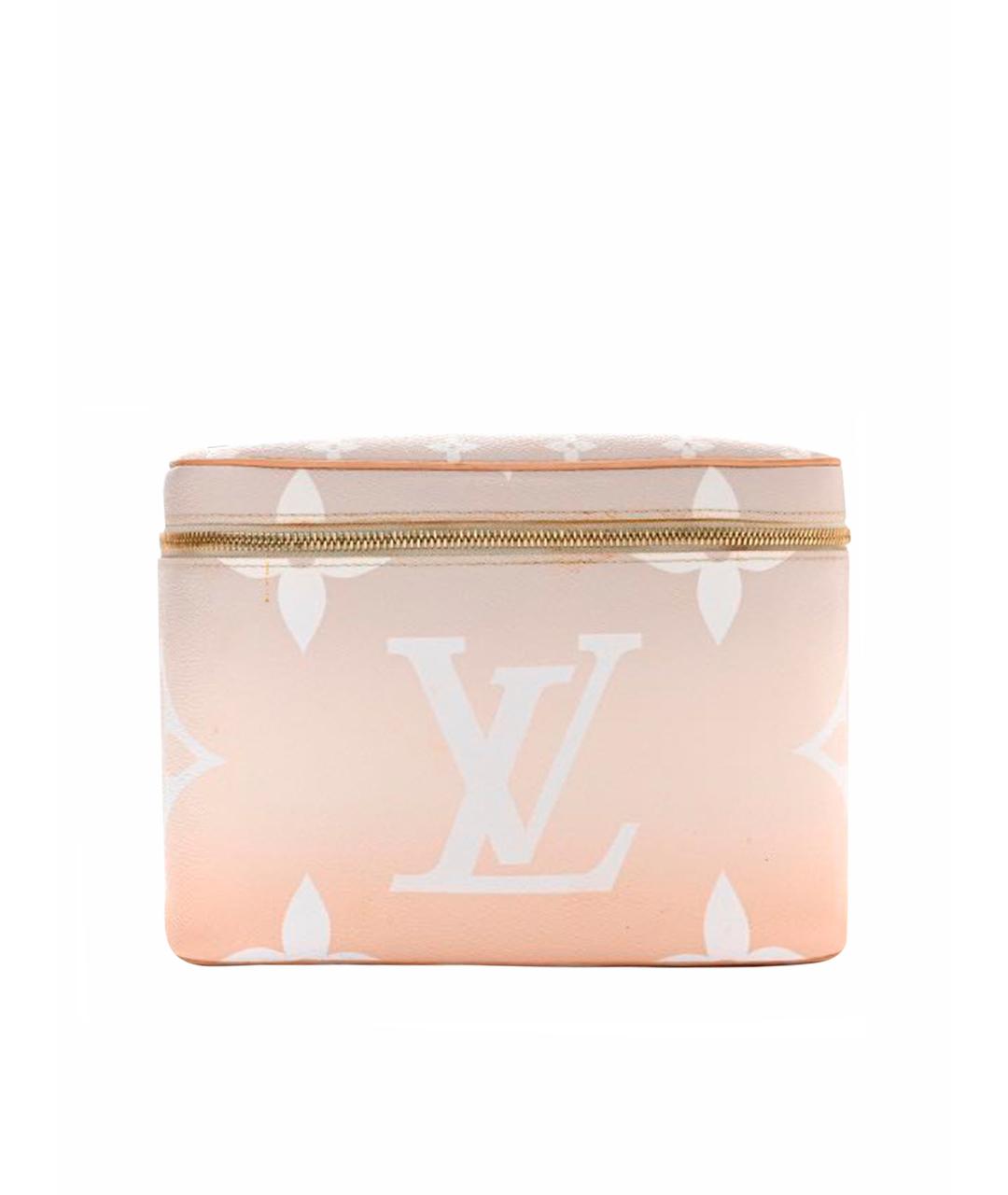 LOUIS VUITTON Розовая кожаная косметичка для женщин – купить
