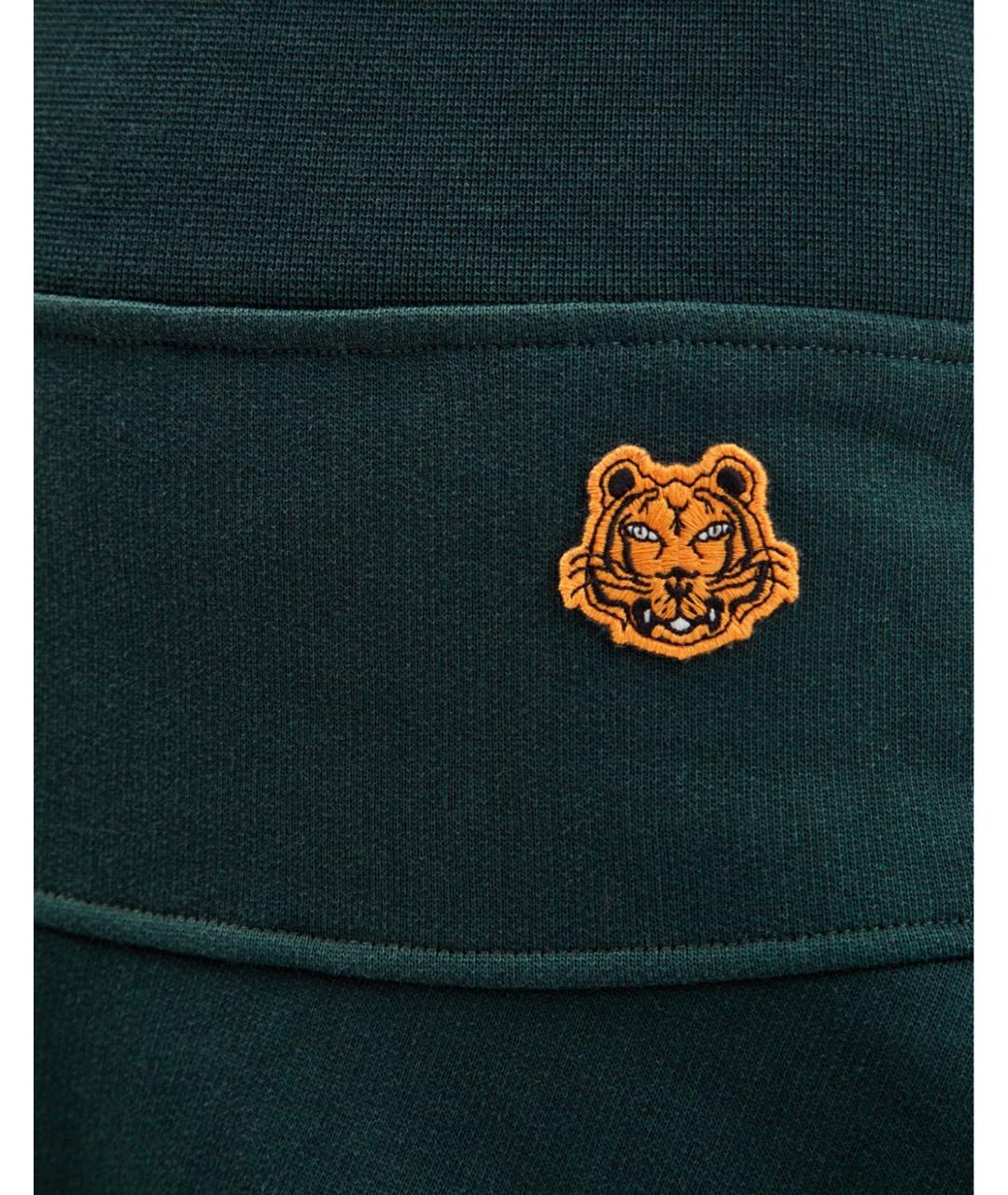KENZO Зеленая хлопковая юбка мини, фото 5