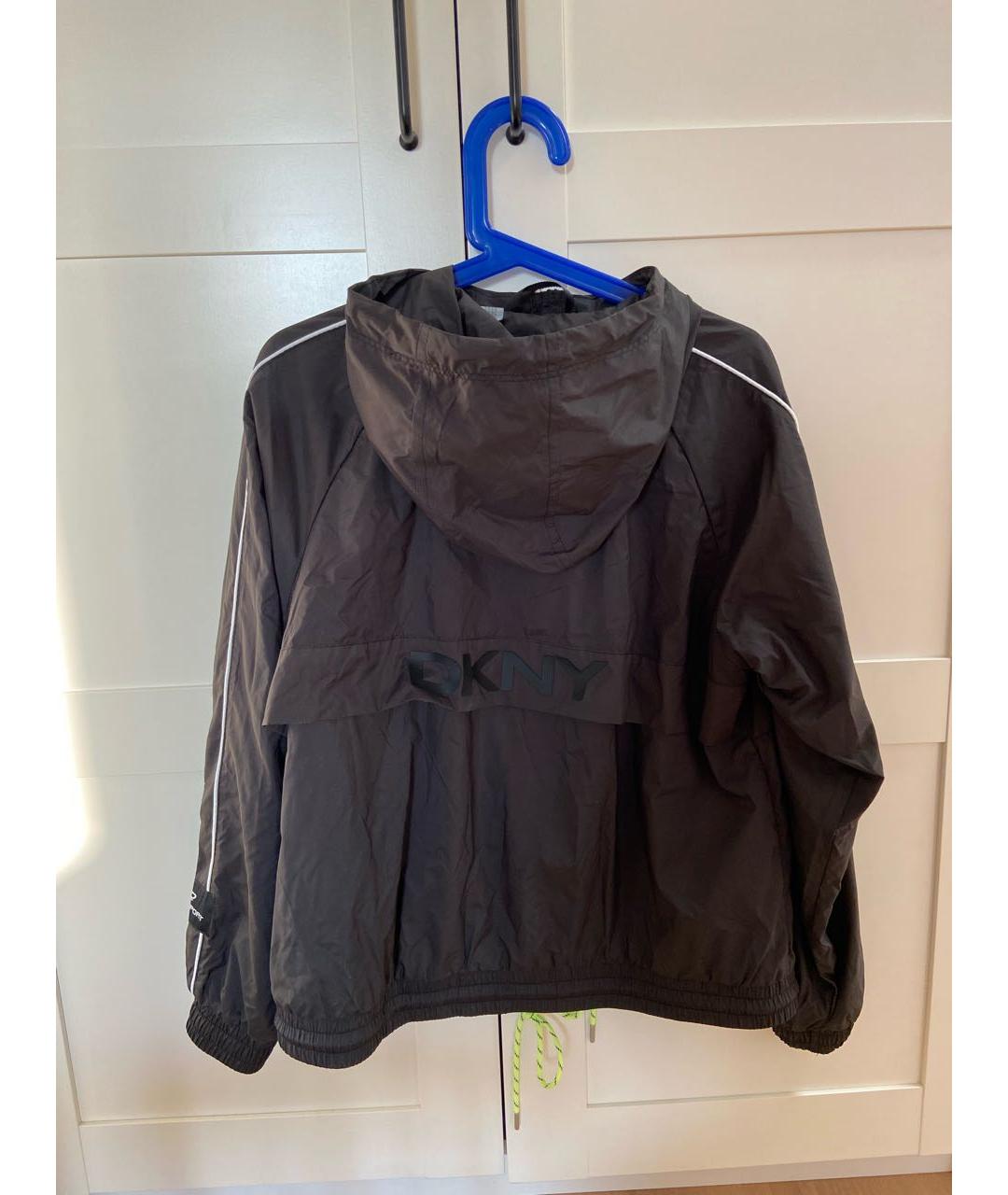 DKNY Черная полиэстеровая куртка, фото 6
