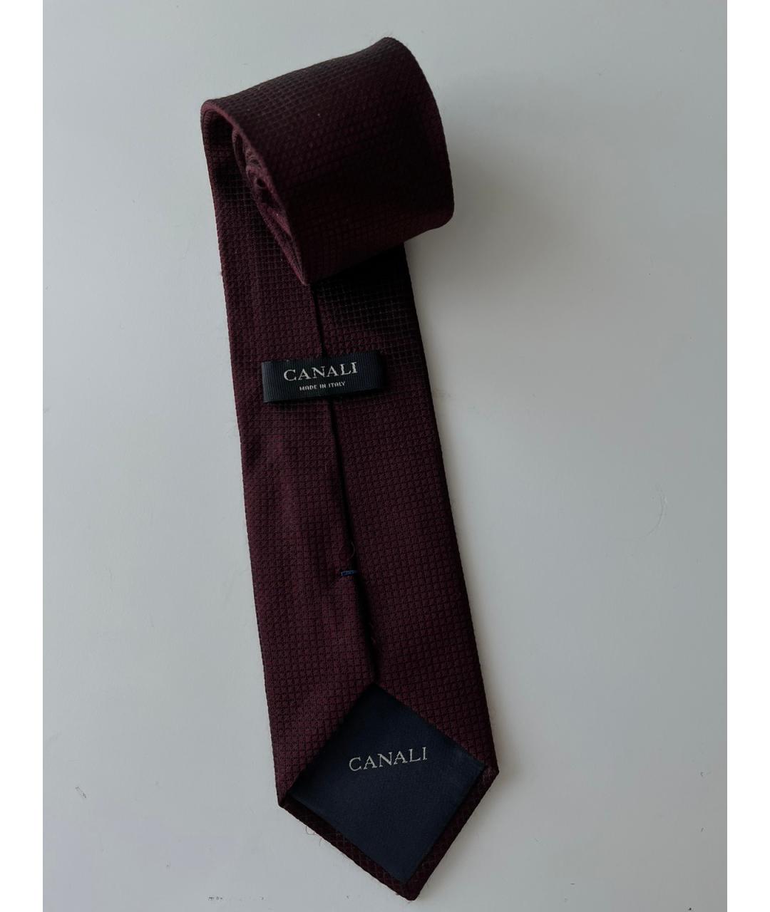 CANALI Бордовый галстук, фото 3