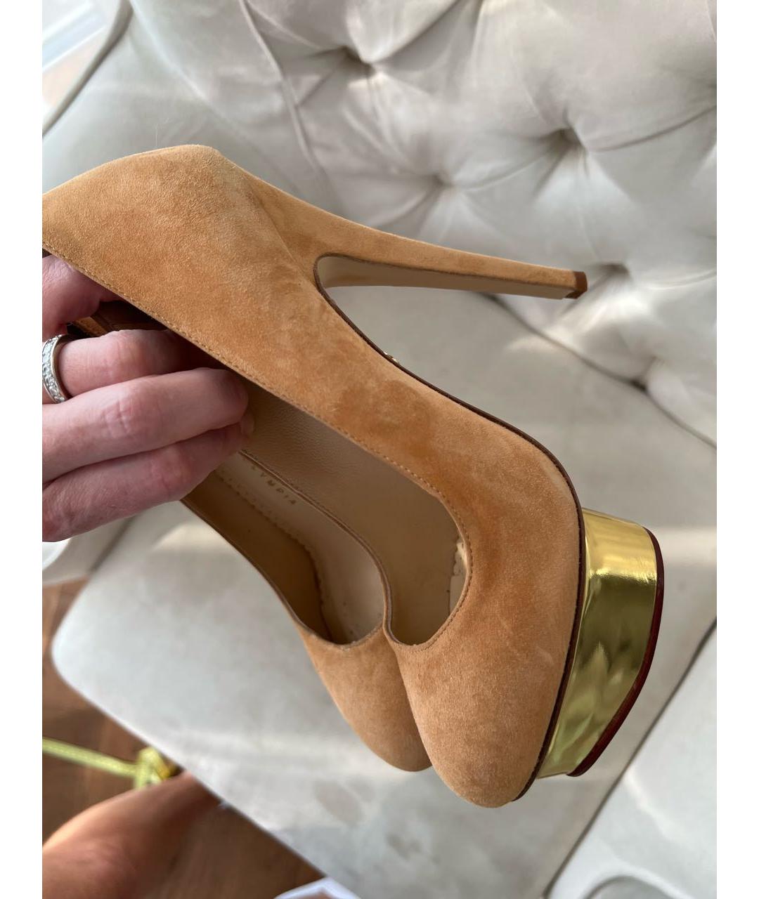 CHARLOTTE OLYMPIA Замшевые туфли, фото 2