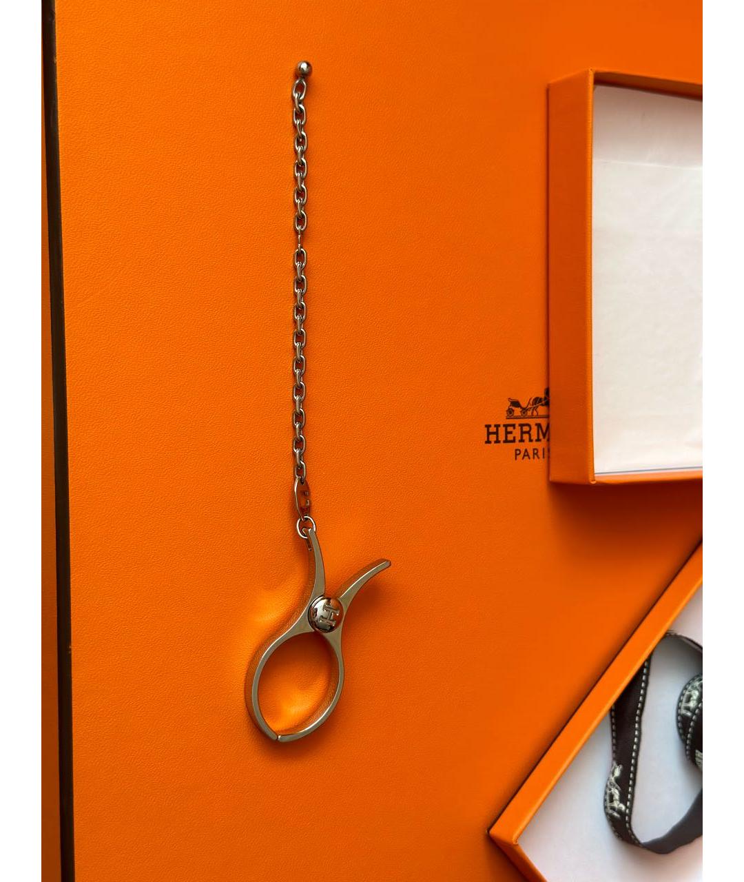 HERMES Серебрянный брелок, фото 2