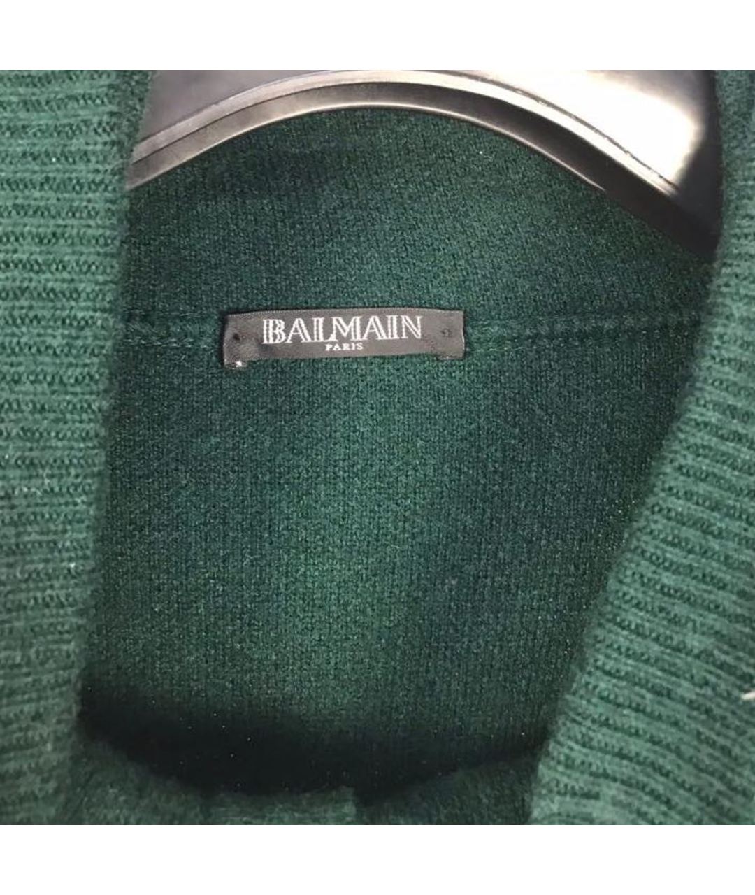 BALMAIN Зеленый джемпер / свитер, фото 4