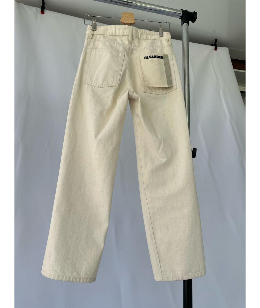 JIL SANDER Хлопковые прямые джинсы, фото 2